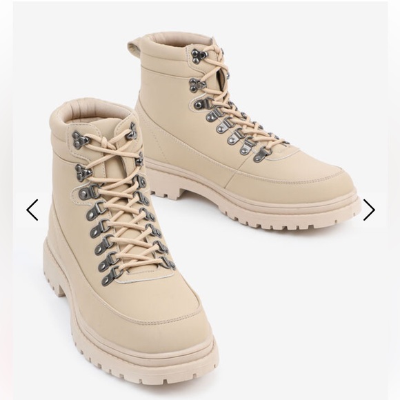 NWT Men’s faux leather size 10 hiking boot - Picture 1 of 6